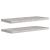 Rafturi de perete suspendate,2 buc,gri beton,80x23,5x3,8 cm,MDF GartenMobel Dekor
