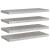 Rafturi de perete suspendate,4 buc,gri beton,80x23,5x3,8 cm,MDF GartenMobel Dekor