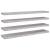 Rafturi perete suspendate 4 buc. gri beton 120x23,5x3,8 cm MDF GartenMobel Dekor