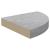 Raft de colț de perete, gri beton, 25x25x3,8 cm, MDF GartenMobel Dekor