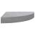 Raft de colț de perete, gri beton, 35x35x3,8 cm, MDF GartenMobel Dekor