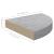 Raft de colț de perete, gri beton, 35x35x3,8 cm, MDF GartenMobel Dekor