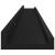 Rafturi de perete, 4 buc., negru, 100x9x3 cm GartenMobel Dekor