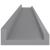 Rafturi de perete, 2 buc., gri, 100x9x3 cm GartenMobel Dekor