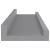 Rafturi de perete, 4 buc., gri, 40x9x3 cm GartenMobel Dekor