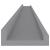Rafturi de perete, 4 buc., gri, 115x9x3 cm GartenMobel Dekor