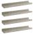 Rafturi de perete, 4 buc., gri beton, 40x9x3 cm GartenMobel Dekor