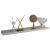 Rafturi de perete, 4 buc., gri beton, 60x9x3 cm GartenMobel Dekor