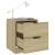 Noptiere, 2 buc., stejar fumuriu, 40x40x50 cm, lemn prelucrat GartenMobel Dekor
