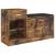 Banchetă pantofar, stejar afumat, 94,5x31x57 cm, lemn prelucrat GartenMobel Dekor