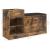 Banchetă pantofar, stejar afumat, 94,5x31x57 cm, lemn prelucrat GartenMobel Dekor