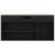 Banchetă pantofar cu pernă, negru, 104x30x49 cm, lemn prelucrat GartenMobel Dekor