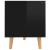 Comodă TV, negru extralucios, 90x40x48,5 cm, lemn prelucrat GartenMobel Dekor