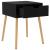 Noptiere, 2 buc, negru extralucios, 40x40x56 cm, lemn prelucrat GartenMobel Dekor