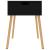 Noptiere, 2 buc, negru extralucios, 40x40x56 cm, lemn prelucrat GartenMobel Dekor