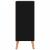 Servantă, negru extralucios, 60x30x72 cm, lemn prelucrat GartenMobel Dekor