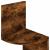 Raft de perete de colț stejar afumat 19x19x123cm lemn prelucrat GartenMobel Dekor