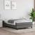 Pat box spring cu saltea, gri închis, 120x190 cm, textil GartenMobel Dekor