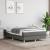 Pat box spring cu saltea, gri închis, 120x190 cm, textil GartenMobel Dekor