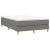 Pat box spring cu saltea, gri închis, 120x190 cm, textil GartenMobel Dekor