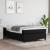 Pat box spring cu saltea, negru, 120x190 cm, catifea GartenMobel Dekor