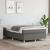 Pat box spring cu saltea, gri închis, 120x190 cm, textil GartenMobel Dekor