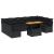 Set canapele de grădină cu perne, 10 piese, negru, poliratan GartenMobel Dekor