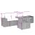 Set mobilier de grădină cu perne, 5 piese, negru, poliratan GartenMobel Dekor