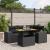 Set mobilier de grădină cu perne, 5 piese, negru, poliratan GartenMobel Dekor