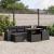 Set canapele de grădină cu perne, 7 piese, negru, poliratan GartenMobel Dekor