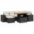 Set canapele de grădină cu perne, 7 piese, negru, poliratan GartenMobel Dekor
