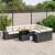 Set canapele de grădină cu perne, 10 piese, negru, poliratan GartenMobel Dekor