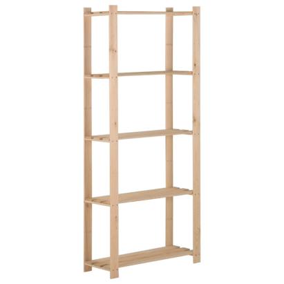 Raft depozitare 5 niveluri, 80x28,5x170 cm, lemn masiv de pin GartenMobel Dekor