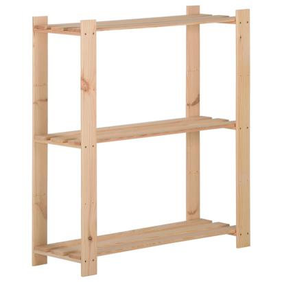Raft depozitare 3 niveluri, 80x28,5x90 cm, lemn masiv de pin GartenMobel Dekor