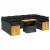 Set canapele de grădină cu perne, 10 piese, negru, poliratan GartenMobel Dekor