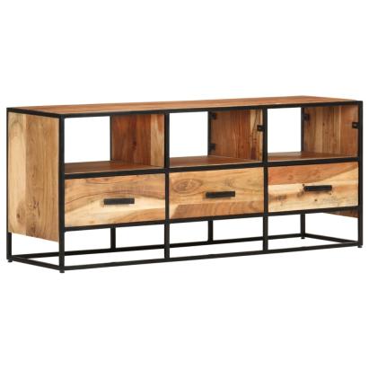 Comodă TV, 110x30x45, lemn masiv de acacia GartenMobel Dekor