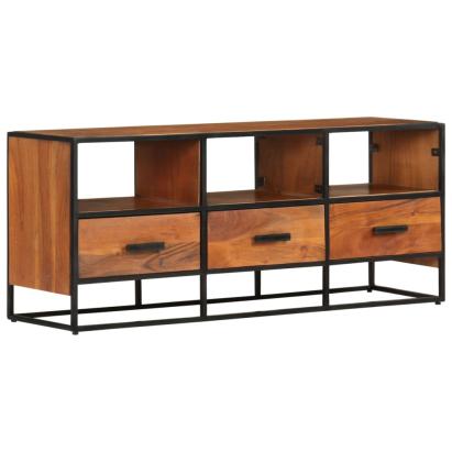 Comodă TV, 110x30x45, lemn masiv de acacia GartenMobel Dekor