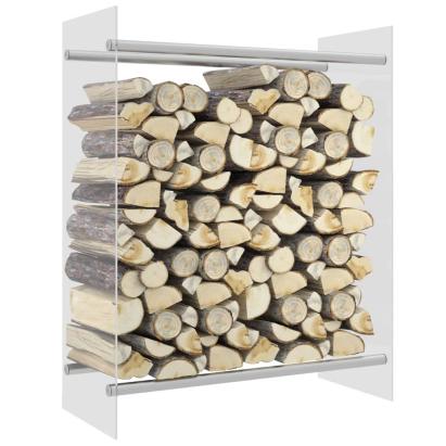 Rastel lemne de foc transparent 80x35x100 cm sticlă securizată GartenMobel Dekor