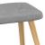 Scaun de relaxare cu taburet, gri deschis, material textil GartenMobel Dekor