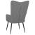 Scaun de relaxare, gri închis, material textil GartenMobel Dekor
