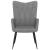 Scaun de relaxare, gri închis, material textil GartenMobel Dekor