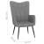 Scaun de relaxare, gri închis, material textil GartenMobel Dekor