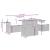 Set mobilier de grădină cu perne, 6 piese, negru, poliratan GartenMobel Dekor