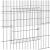 Cușcă pentru iepuri, 4 panouri, 325x109x54 cm, fier galvanizat GartenMobel Dekor