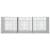 Cușcă pentru iepuri, 3 panouri, 163x79x54 cm, fier galvanizat GartenMobel Dekor