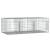 Cușcă pentru iepuri, 3 panouri, 163x79x54 cm, fier galvanizat GartenMobel Dekor