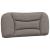 Cadru de pat cu tăblie, gri taupe, 90x200 cm, textil GartenMobel Dekor