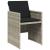 Set mobilier de grădină cu perne, 5 piese gri deschis poliratan GartenMobel Dekor