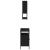Set mobilier de baie, 2 piese, negru, lemn compozit GartenMobel Dekor