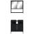 Set mobilier de baie, 2 piese, negru, lemn compozit GartenMobel Dekor